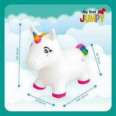 Jucarie saltareata gonflabila JUMPY - Unicorn - Gerardo Toys