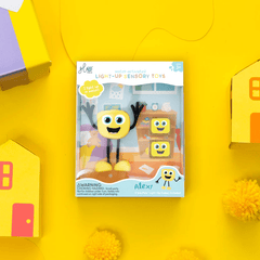 Jucarie senzoriala luminoasa Alex - Glo Pal, galben - Glo Pals - Publisol.ro