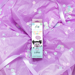 Jucarie senzoriala luminoasa Lumi - Glo Cube, mov - Glo Pals