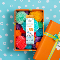 Jucarie senzoriala luminoasa Party - Glo Cube, multicolor - Glo Pals