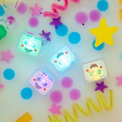 Jucarie senzoriala luminoasa Party - Glo Cube, multicolor - Glo Pals
