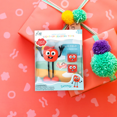 Jucarie senzoriala luminoasa Sammy - Glo Pal, rosu - Glo Pals