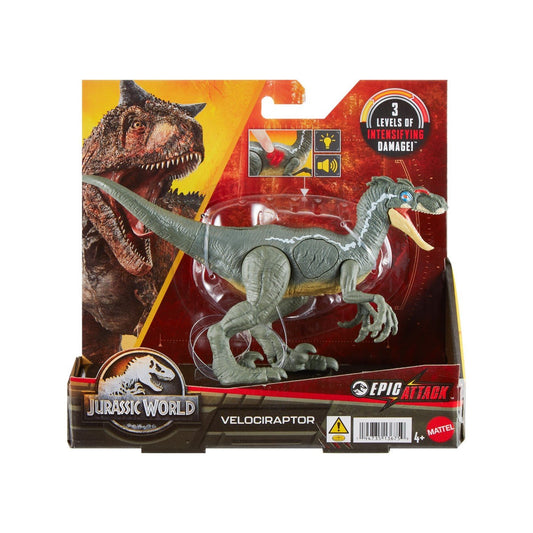 Jurassic world epic attack dinozaur velociraptor, Mattel - Publisol.ro