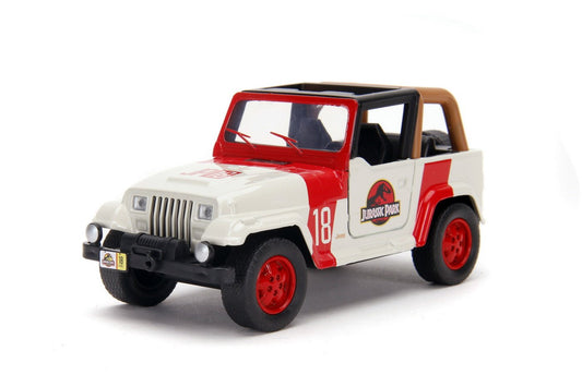 Jurassik park dino masinuta metalica jeep wrangler scara 1:32, Simba - Publisol.ro