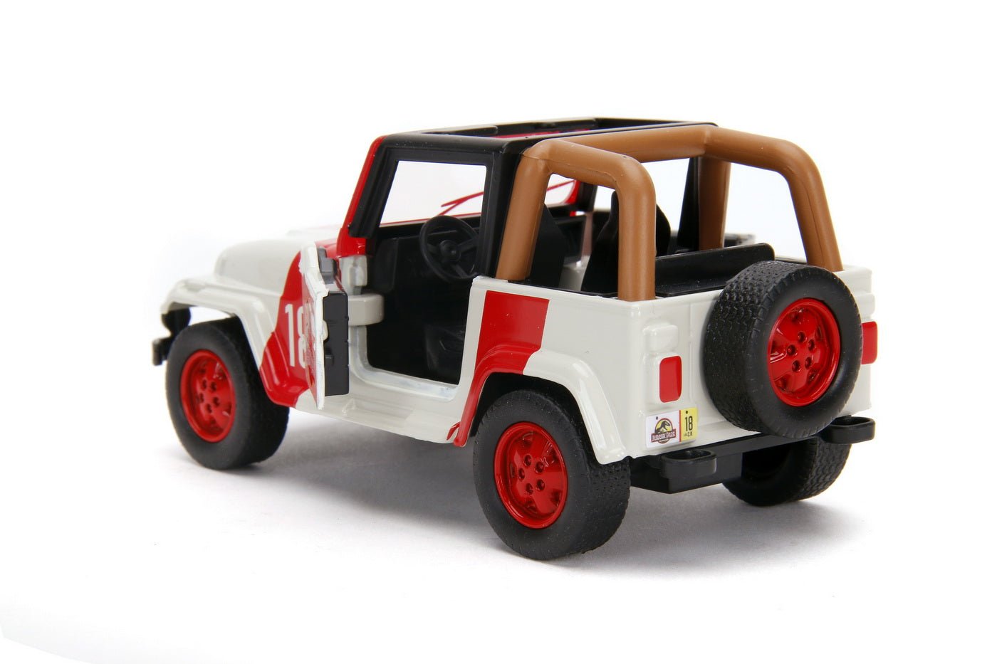 Jurassik park dino masinuta metalica jeep wrangler scara 1:32, Simba - Publisol.ro