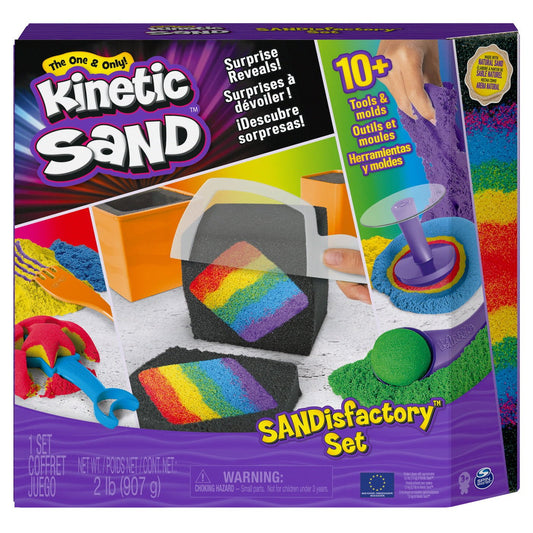 Kinetic sand set de joaca sandisfactory, Spin Master - Publisol.ro