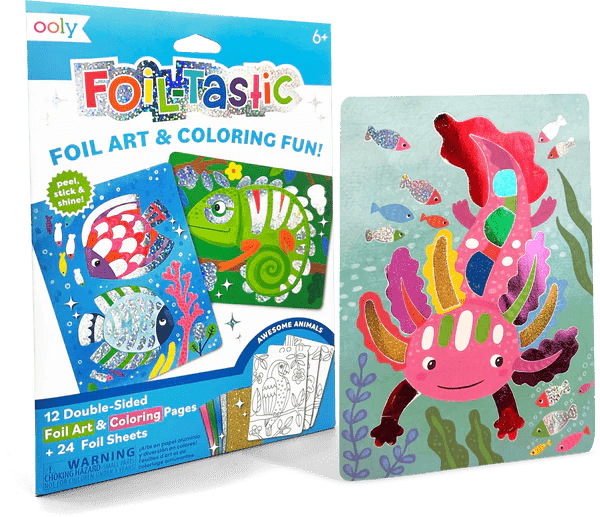 Kit Arta cu folie Foil - tastic - Awesome Animals - Ooly - Publisol.ro
