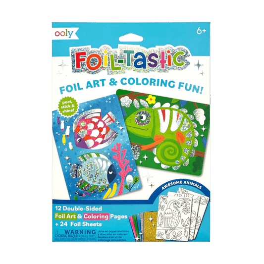 Kit Arta cu folie Foil - tastic - Awesome Animals - Ooly - Publisol.ro