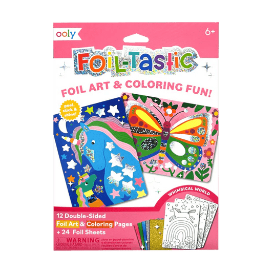 Kit Arta cu folie Foil - tastic - Whimsical World - Ooly - Publisol.ro