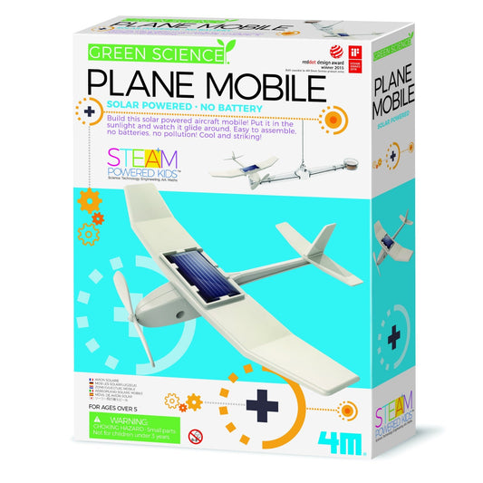 Kit constructie Avion Mobil, Stiinta Verde - Green Science - 4M - Publisol.ro