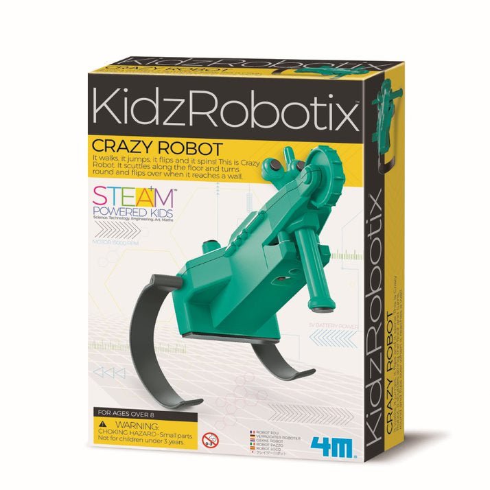 Kit constructie robot - Crazy Robot, Kidz Robotix - 4M - Publisol.ro