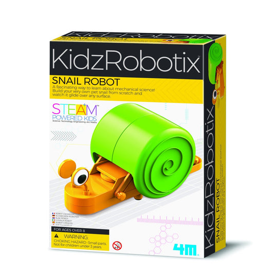 Kit constructie robot - Snail Robot, Kidz Robotix - 4M - Publisol.ro