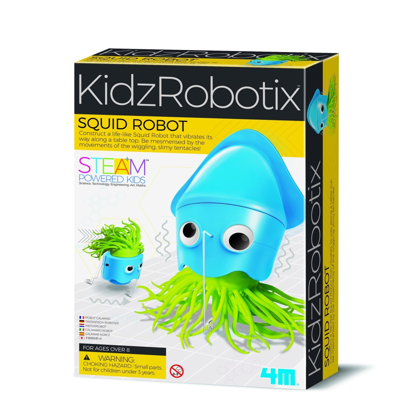 Kit constructie robot - Squid Robot, Kidz Robotix - 4M - Publisol.ro