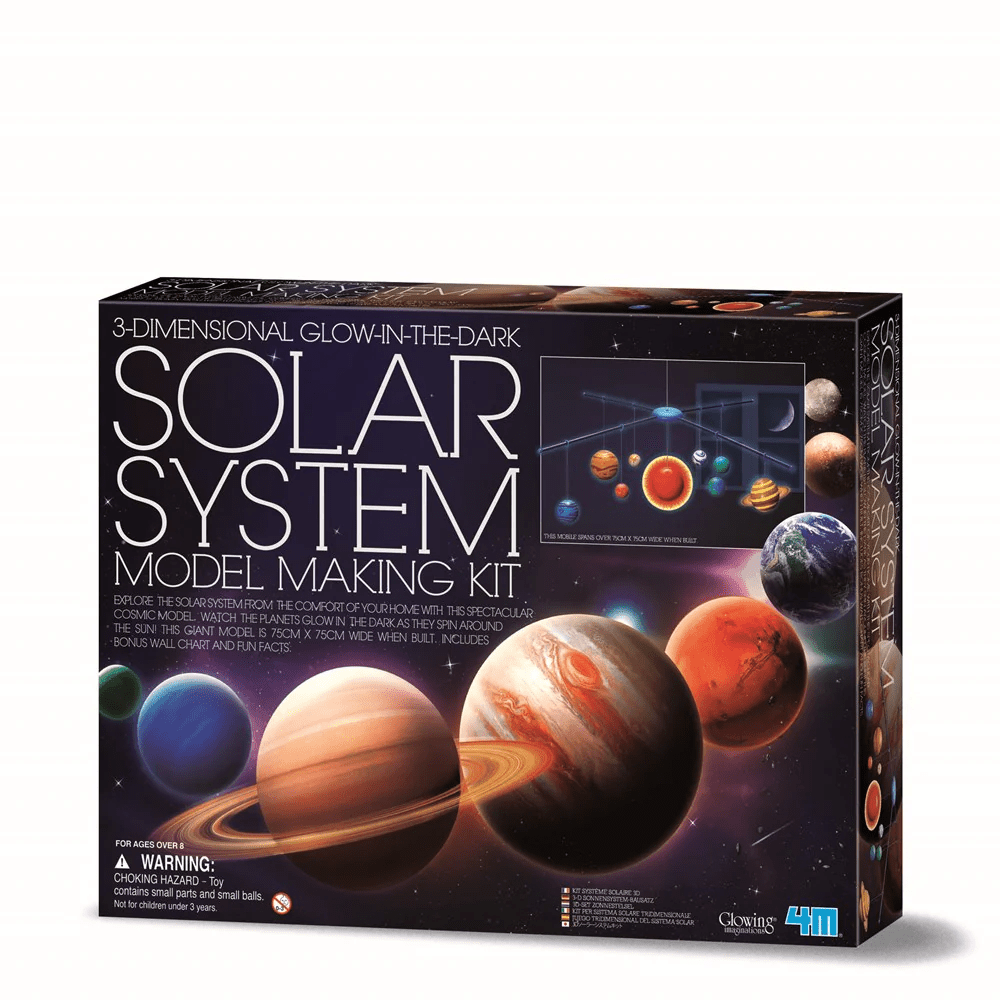 Kit Constructie Sistemul Solar 3D, straluceste in intuneric - 4M - Publisol.ro
