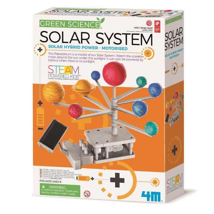 Kit constructie Sistemul solar, Stiinta Verde - Green Science - 4M - Publisol.ro