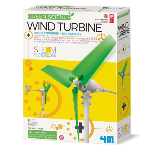 Kit constructie Turbina eoliana, Stiinta Verde - Green Science - 4M - Publisol.ro