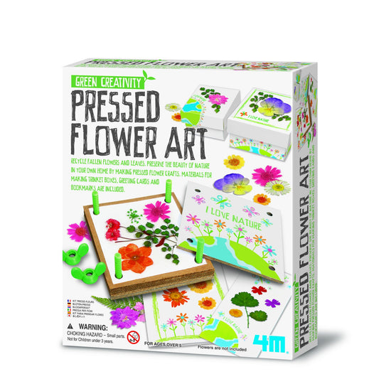 Kit creativ - Presa pentru flori si frunze, Green Creativity - 4M