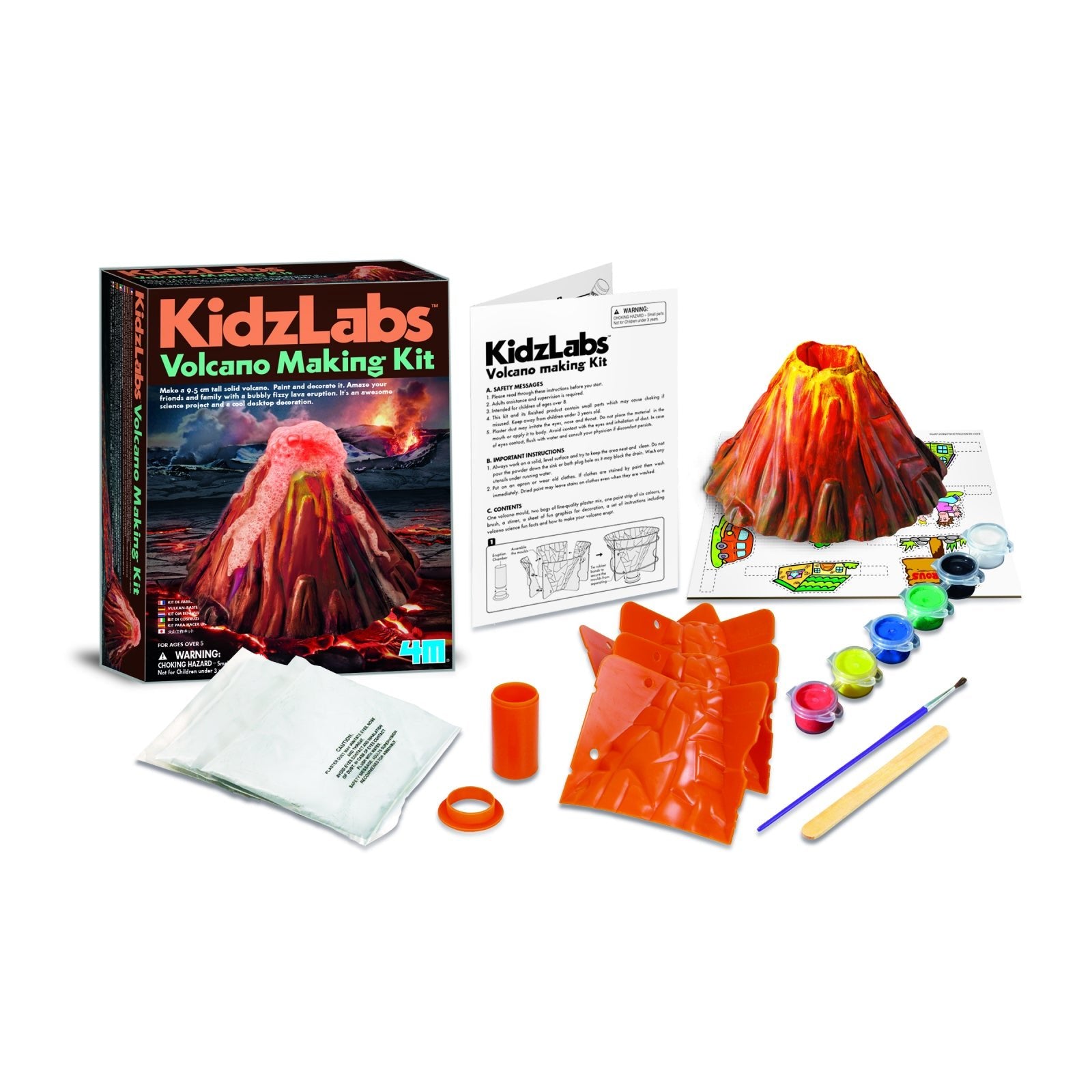 Kit creativ Realizeaza un vulcan - 4M - Publisol.ro