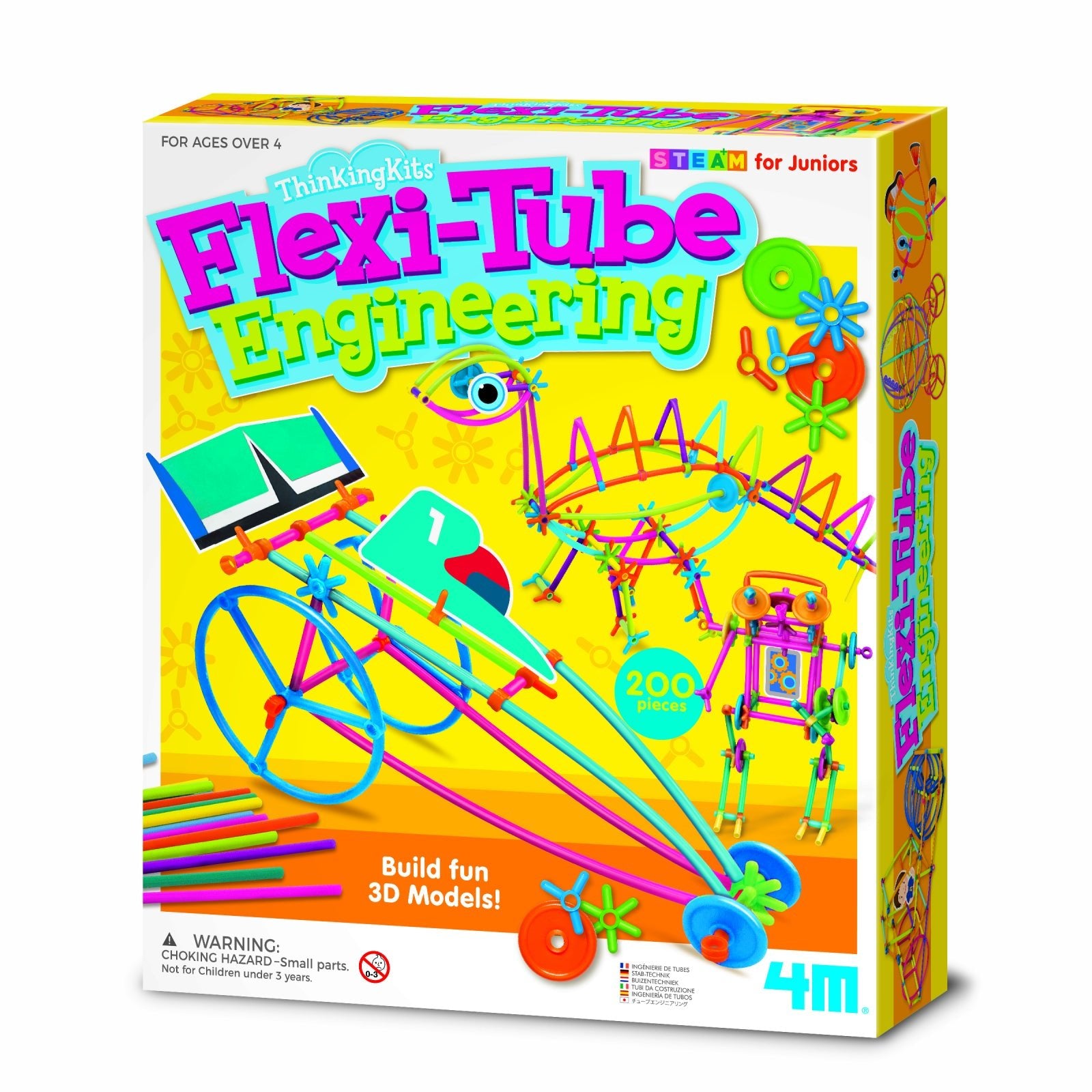 Kit creativ STEM - FlexiTube, ThinkingKits - 4M - Publisol.ro