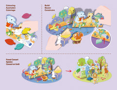 Kit de activitati cu creioane colorate - Concert in padure - Avenir