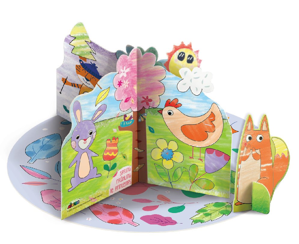 Kit de activitati cu creioane colorate - Distractie in 4 anotimpuri - Avenir - Publisol.ro