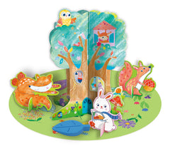 Kit de activitati cu creioane colorate - Distractie in casuta din copac - Avenir