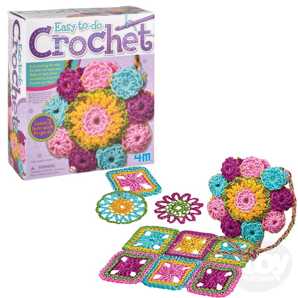 Kit de crosetat pentru copii, usor de facut - 4M - Publisol.ro