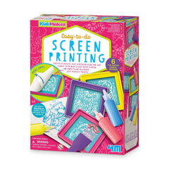 Kit de serigrafie pentru copii, usor de realizat - KidzMaker - 4M - Publisol.ro