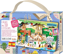 Kit DIY - Creaza Peisaj Urban 3D din lemn - Barcelona - Avenir - Publisol.ro