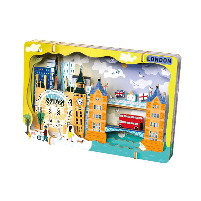 Kit DIY - Creaza Peisaj Urban 3D din lemn - Londra - Avenir - Publisol.ro