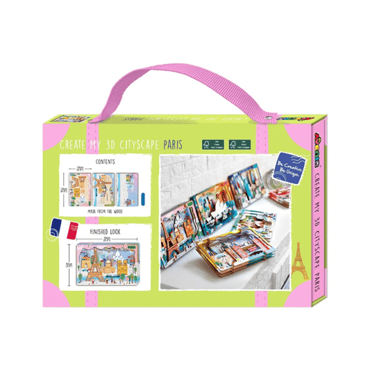 Kit DIY - Creaza Peisaj Urban 3D din lemn - Paris - Avenir - Publisol.ro