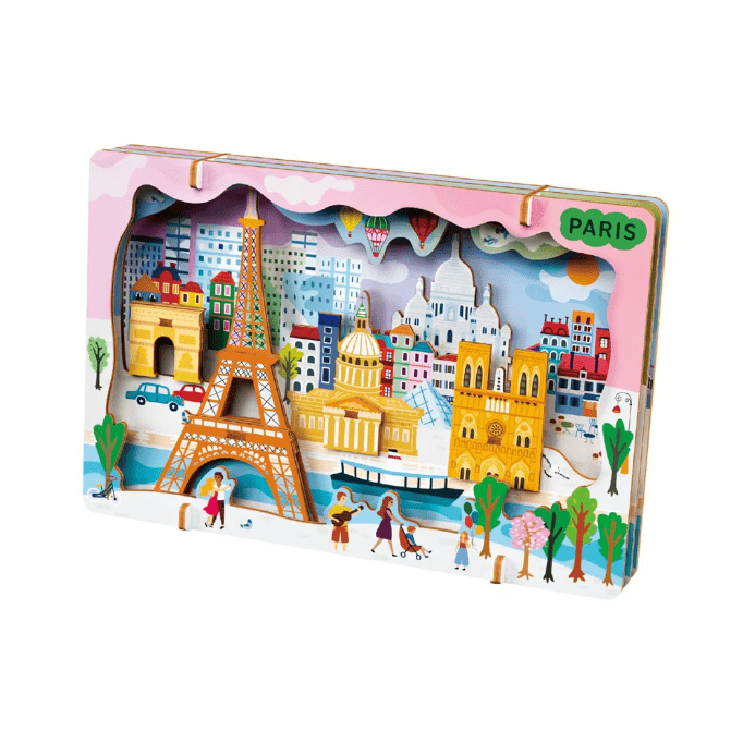 Kit DIY - Creaza Peisaj Urban 3D din lemn - Paris - Avenir - Publisol.ro