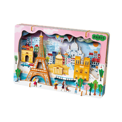 Kit DIY - Creaza Peisaj Urban 3D din lemn - Paris - Avenir - Publisol.ro