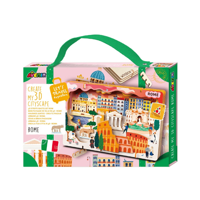 Kit DIY - Creaza Peisaj Urban 3D din lemn - Roma - Avenir - Publisol.ro
