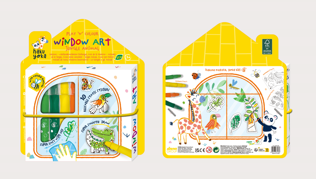 Kit DIY decorare fereasta - Animale din Jungla - Avenir - Publisol.ro