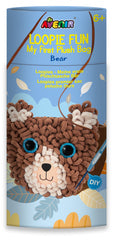 Kit DIY Loopie Fun -  Prima mea geanta de plus bucle, Ursulet - Avenir