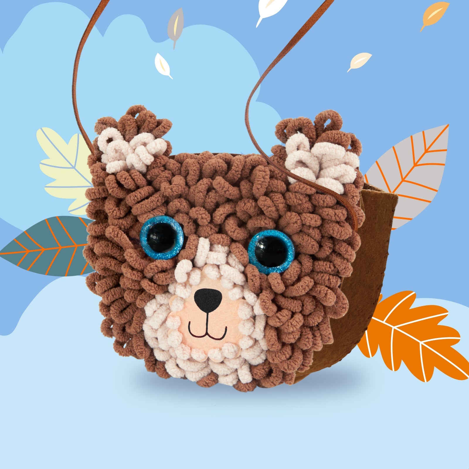 Kit DIY Loopie Fun - Prima mea geanta de plus bucle, Ursulet - Avenir - Publisol.ro