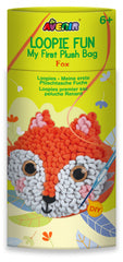 Kit DIY Loopie Fun -  Prima mea geanta de plus bucle, Vulpe - Avenir