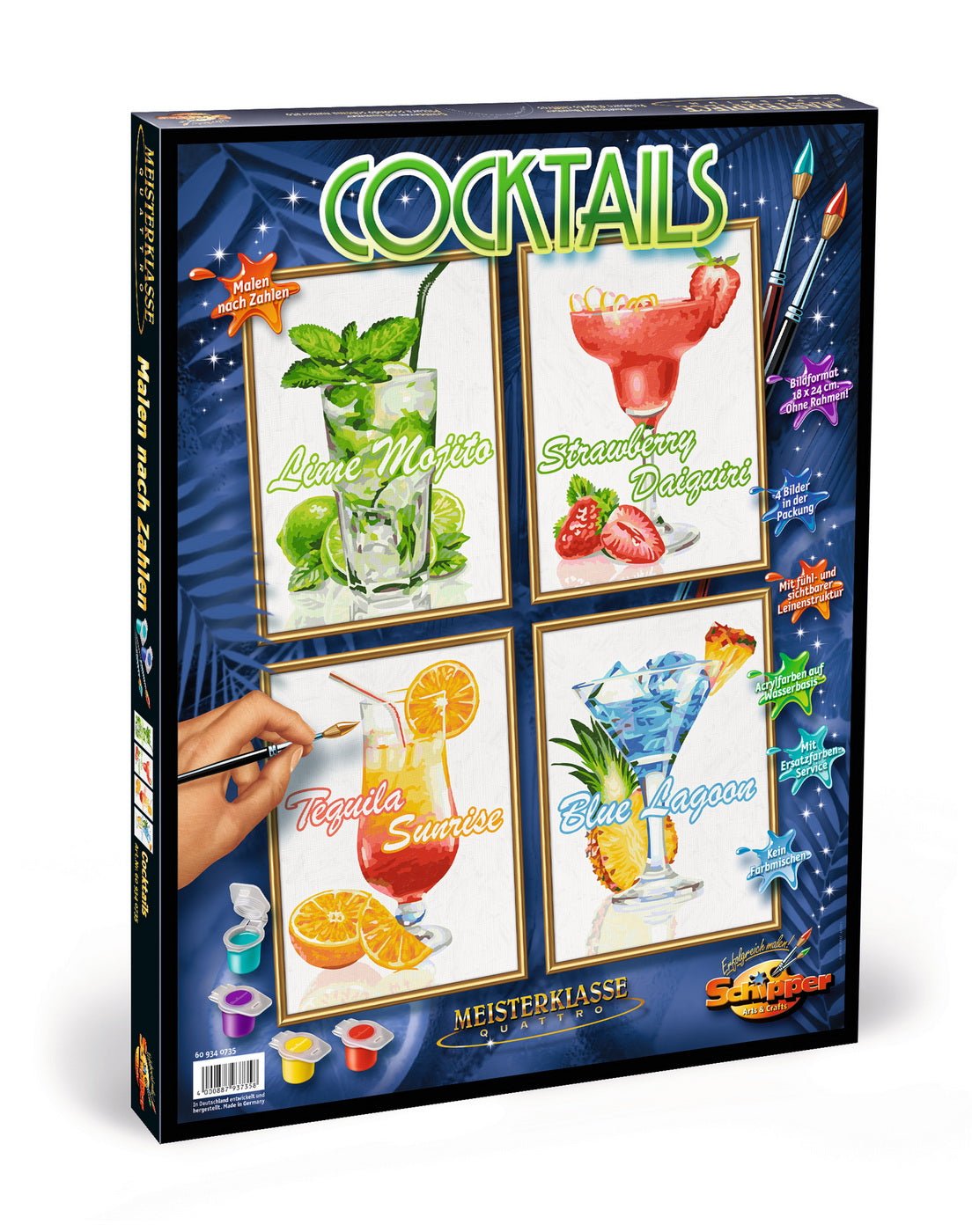 Kit pictura pe numere schipper cocktail - uri - Publisol.ro