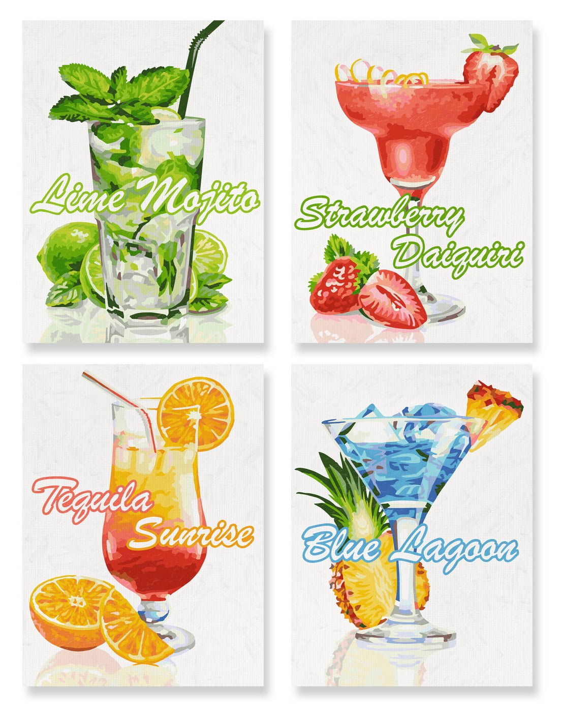 Kit pictura pe numere schipper cocktail - uri - Publisol.ro