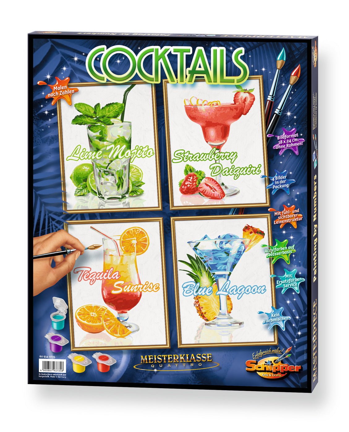 Kit pictura pe numere schipper cocktail - uri - Publisol.ro