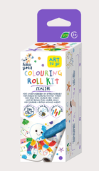 Kit rola de desenat pe numere - 2 m, include 4 creioane colorate cerate, Subacvatic - Haku Yoka - Avenir - Publisol.ro