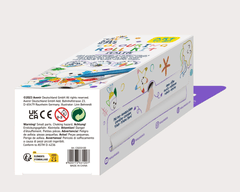 Kit rola de desenat pe numere - 2 m, include 4 creioane colorate cerate, Subacvatic - Haku Yoka - Avenir - Publisol.ro