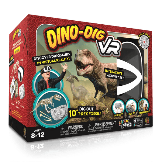 Kit STEM interactiv VR - Descopera Dinozaurii in Realitate Virtuala - Abacus Brands - Publisol.ro