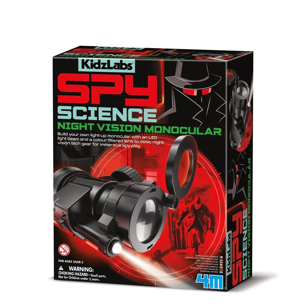 Kit STEM - Monocular cu vedere nocturna KidzLabs - 4M - Publisol.ro
