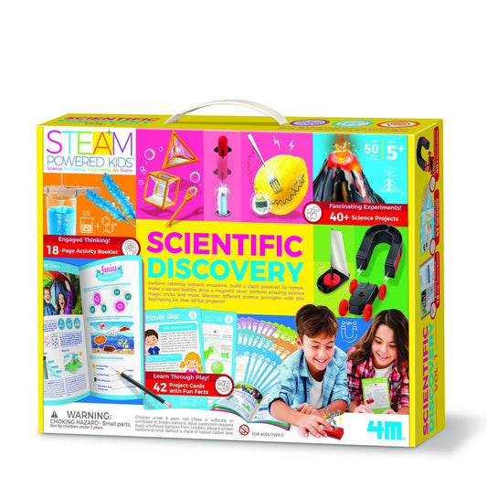 Kit stiintific - Descoperiri stiintifice Vol. 1 - 42 experimente, STEAM Kids - 4M - Publisol.ro