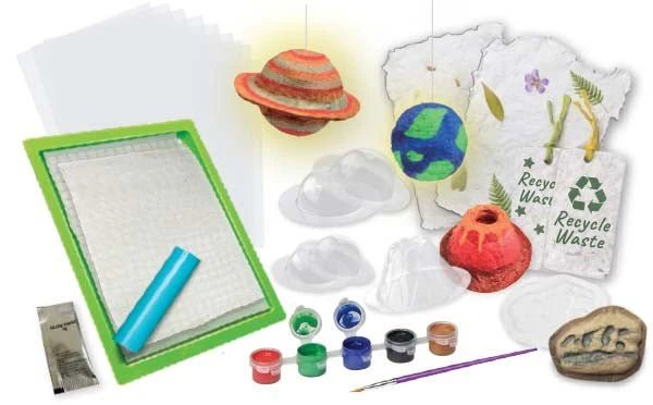 Kit stiintific - tehnica Paper Mache, Stiinta Verde - Green Science - 4M - Publisol.ro