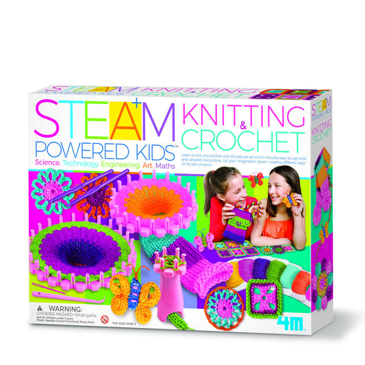 Kit stiintific - Tricotat si Crosetat, STEAM Kids - 4M