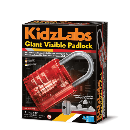Lacat gigant translucid KidzLabs - 4M - Publisol.ro