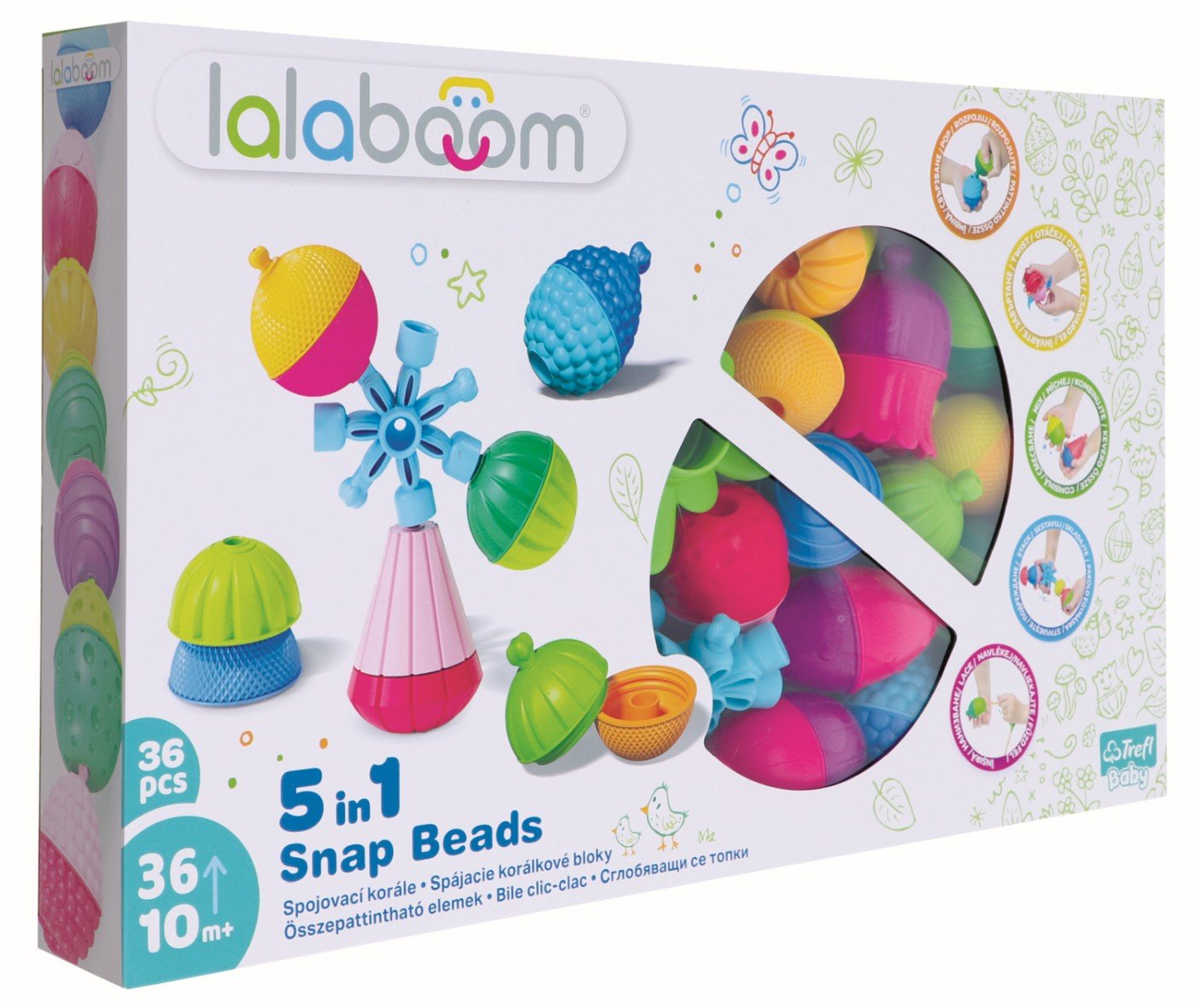 Lalaboom joc de dezvoltare bebe montessori 36 piese, Trefl - Publisol.ro